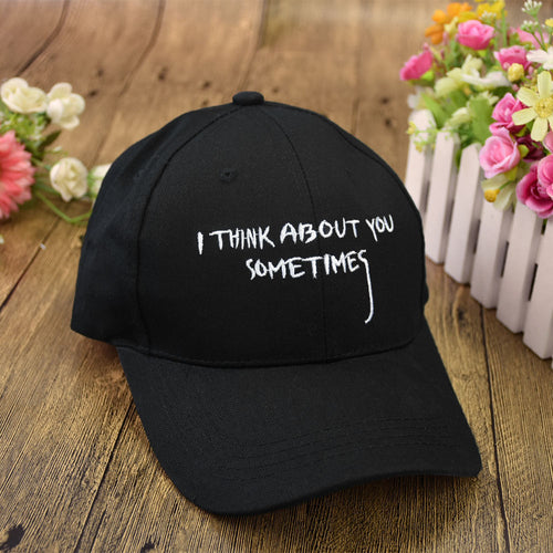 baseball cap women men baseball caps embroidered letters  panel hip hop gorras hombre sports outdoor hat black white J4U66