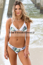beach women swimwear sexy bikinis two piece suits push up bikini set beach swimwear slim print swimsuit bathing suit J4U66