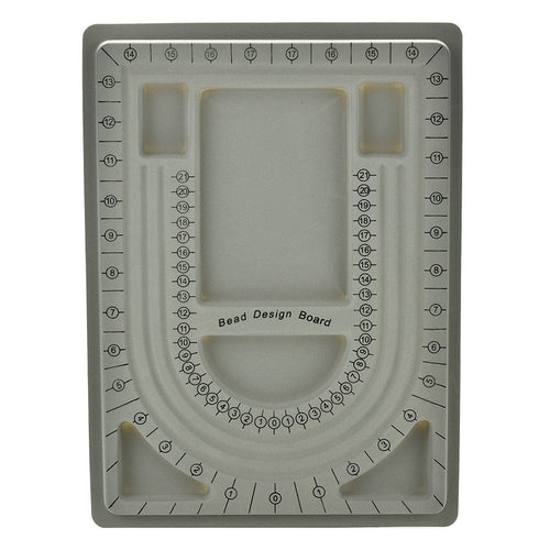 Beading Tray Bead Stringing Bracelet Jewelry Craft Organizer Board J4U66
