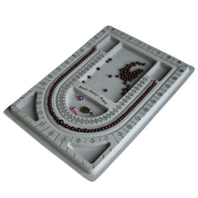 Beading Tray Bead Stringing Bracelet Jewelry Craft Organizer Board J4U66