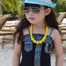 Beauty Baby Girls Cartoon Colorful Bead Necklace Bracelet Jewelry Set kids Gift J4U66