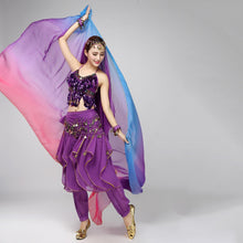 Belly Dancing Costumes cChiffon Yarn Scarf Solid Belly Dance Veils Stage Performance Props J4U66
