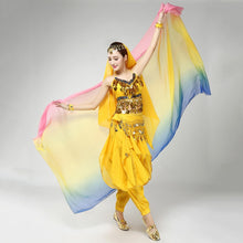 Belly Dancing Costumes cChiffon Yarn Scarf Solid Belly Dance Veils Stage Performance Props J4U66