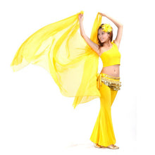 belly dancing accessories chiffon yarn scarf solid 2 5 1 2m belly dance veils stage wear J4U66
