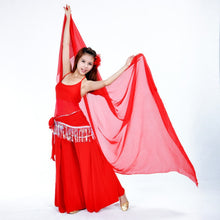 Belly dancing accessories chiffon yarn scarf Solid 2.5*1.2m belly dance veils Stage WearJFY66