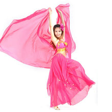 belly dancing accessories chiffon yarn scarf solid 2 5 1 2m belly dance veils stage wear J4U66
