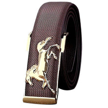 Belt Gold Horse Leisure Leather Men Automatic Buckle Brand Designer Leather Metal Buckles Belts for Business Men J4U66