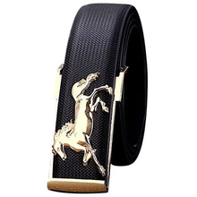 Belt Gold Horse Leisure Leather Men Automatic Buckle Brand Designer Leather Metal Buckles Belts for Business Men J4U66