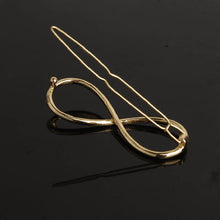 Fashion Infinity Gold Barrette Hairpin Hair Clip Headband For Women Perfect Gift J4U66