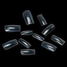 100pc False Nails Clear Full Cover and Half Nail Fake Nail Art Tips French Nail Tools with a Box J4U66