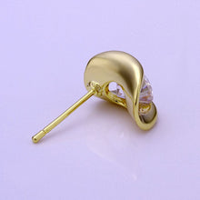 jewerly 18k gold plated earing ingot stud earrings for women brincos smtpe2 J4U66