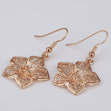 jewerly 18k gold plated earing flower lp earrings for women brincos smtpe05 J4U66