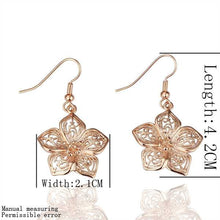 jewerly 18k gold plated earing flower lp earrings for women brincos smtpe05 J4U66