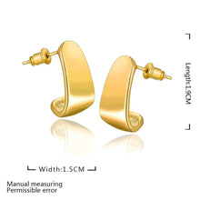 girl jewerly 18k gold plated earing l stud earrings for women brincos smtpe J4U66