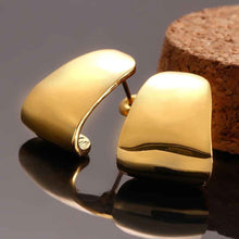 girl jewerly 18k gold plated earing l stud earrings for women brincos smtpe J4U66