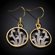 girl jewerly 18k gold plated earing circle crystal hollow earrings for women brincos smtpe2 J4U66