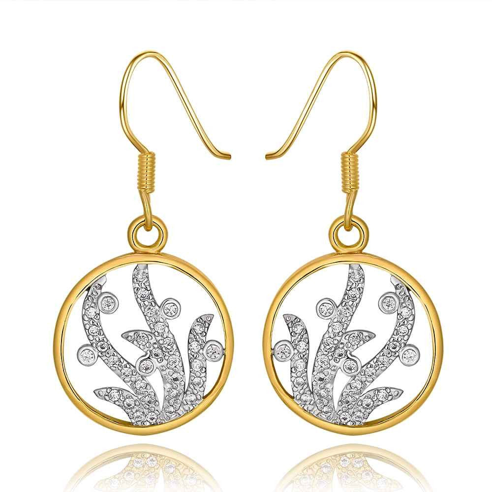 girl jewerly 18k gold plated earing circle crystal hollow earrings for women brincos smtpe2 J4U66