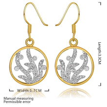 girl jewerly 18k gold plated earing circle crystal hollow earrings for women brincos smtpe2 J4U66