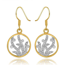 girl jewerly 18k gold plated earing circle crystal hollow earrings for women brincos smtpe2 J4U66