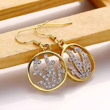 girl jewerly 18k gold plated earing circle crystal hollow earrings for women brincos smtpe2 J4U66