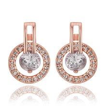 girl jewerly 18k gold plated earing circle crystal stone stud earrings for women brincos smtpe43 J4U66
