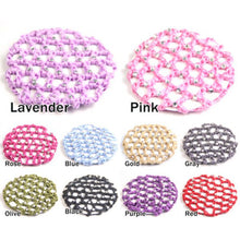 best beautiful bun cover snood hair net ballet dance skating crochet with diamond J4U66