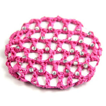 Best s Beautiful Bun Cover Snood Hair Net Ballet Dance Skating Crochet with Diamond J4U66