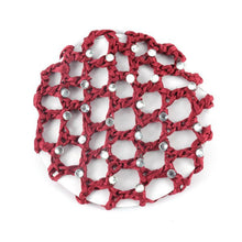 best beautiful bun cover snood hair net ballet dance skating crochet with diamond J4U66