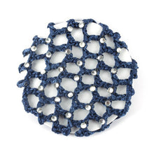 best beautiful bun cover snood hair net ballet dance skating crochet with diamond J4U66