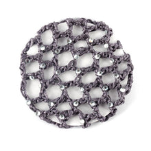 best beautiful bun cover snood hair net ballet dance skating crochet with diamond J4U66