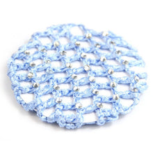 best beautiful bun cover snood hair net ballet dance skating crochet with diamond J4U66