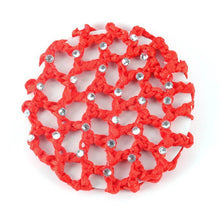 Best s Beautiful Bun Cover Snood Hair Net Ballet Dance Skating Crochet with Diamond J4U66