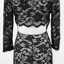 women sexy lace mini dress black floral hollow out dress bodycon dress sheath bandage pencil dress J4U66