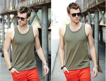 men tank tops round neck sleeveless causal vests men tops blusas J4U66