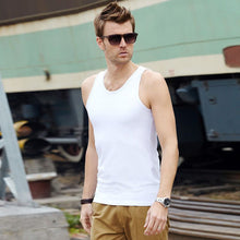 men tank tops round neck sleeveless causal vests men tops blusas J4U66