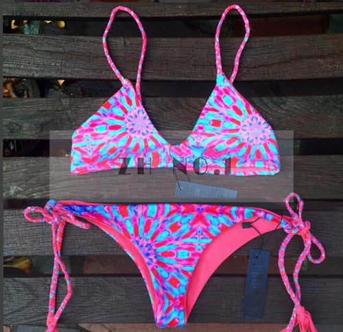 bikini sets hot sales sexy womens push up padded floral bikini set swimwear swimsuit beachwear bathing women J4U66