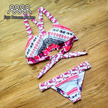 bikini style sexy beach swimwear ladies push up swimsuit bathing suit brazilian maillot de bain purple print J4U66