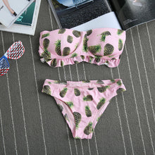 bikinis women hot sexy swimwear push up bikini set brazilian halter bandage blue gradient bathing suit female swimwearc222 J4U66