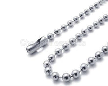 Black Silver/Metal Bead Chain 70CM Men Women Bead Necklace Necklace For Sale J4U66