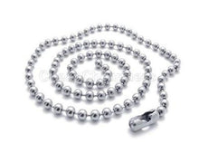 Black Silver/Metal Bead Chain 70CM Men Women Bead Necklace Necklace For Sale J4U66