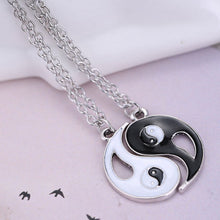 Black White Couple Sister Friend Friendship Jewelry Unique Personalized Gifts Yin Yang Pendant Necklace J4U66