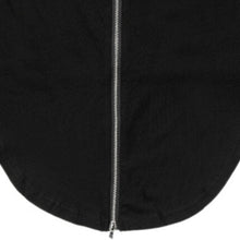 Black White T shirt XXL Long Back Zipper Streetwear Swag Man Hip Hop Skateboard T-shirt Top Tee Men Clothing J4U66