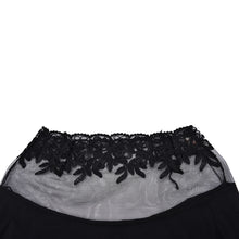 Black and white striped blouse Knitted women tops lace floral embroidery shirts long sleeve knitwear Women Formal Tops J4U66