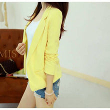 Blazer Women Feminino Korean Slim Shrug Suit Blazer Coat Casual Cardigan Outwear J4U66