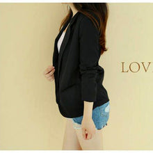 Blazer Women Feminino Korean Slim Shrug Suit Blazer Coat Casual Cardigan Outwear J4U66