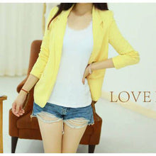 Blazer Women Feminino Korean Slim Shrug Suit Blazer Coat Casual Cardigan Outwear J4U66