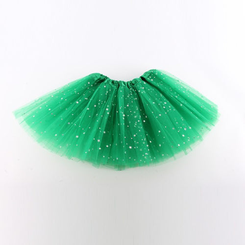 Bling Baby Girl Kids Tutu Skirt Star Sequins Princess Ballet Dancewear Pettiskirt Costume J4U66