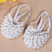 Bling Diamond Rhinestone Peals Half Sole Sandal Lyrical Belly Dance Shoes  J4U66