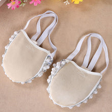 Bling Diamond Rhinestone Peals Half Sole Sandal Lyrical Belly Dance Shoes  J4U66