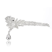 bling pendant crown headband water rhinestone hairband for wedding party forehead jewelry J4U66